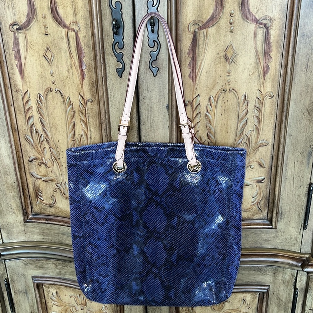 Michael Michael Kors Jet Set Snakeskin Tote
